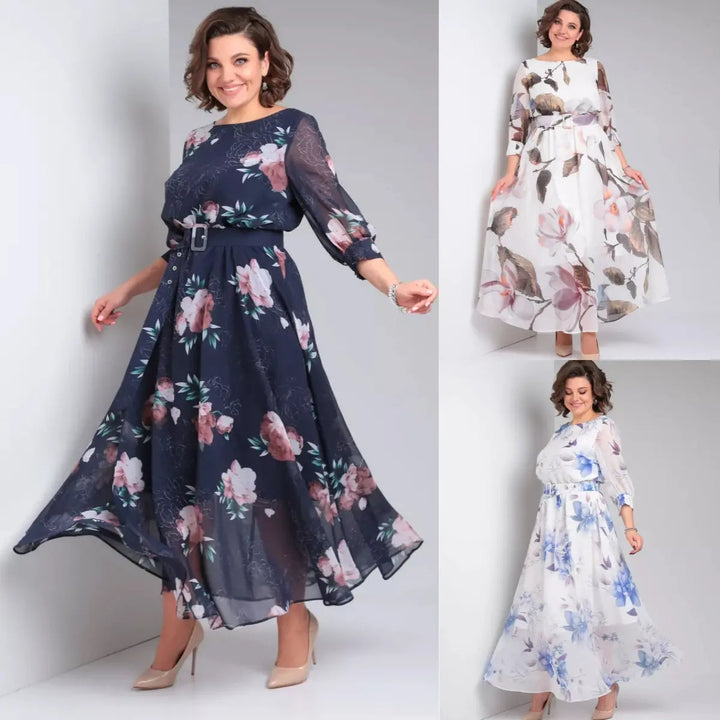 Marlena | Robe maxi élégante à fleurs