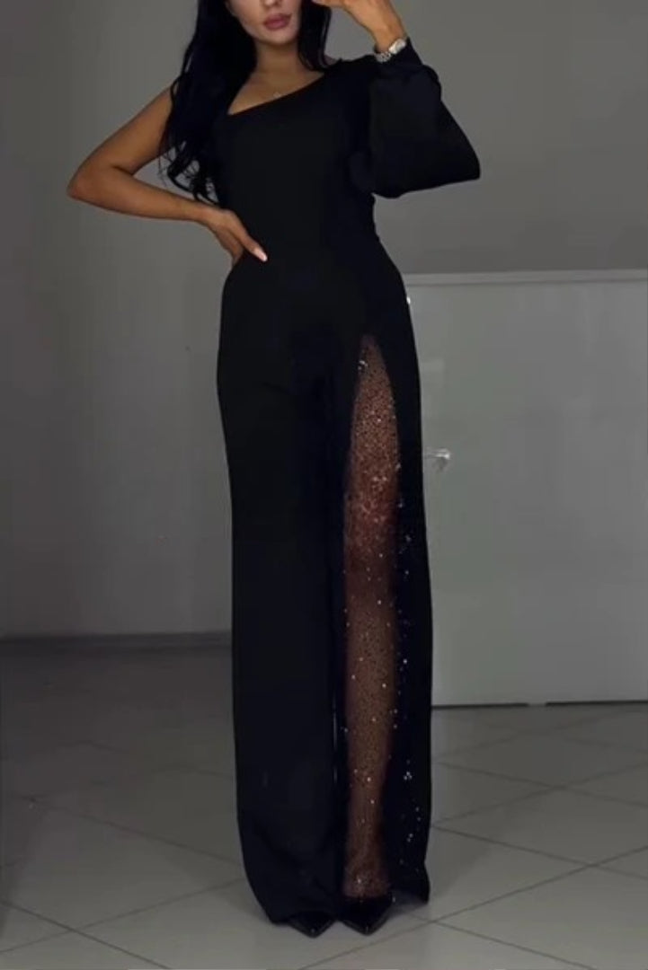 Adrienne - Combinaison classique avec transparence