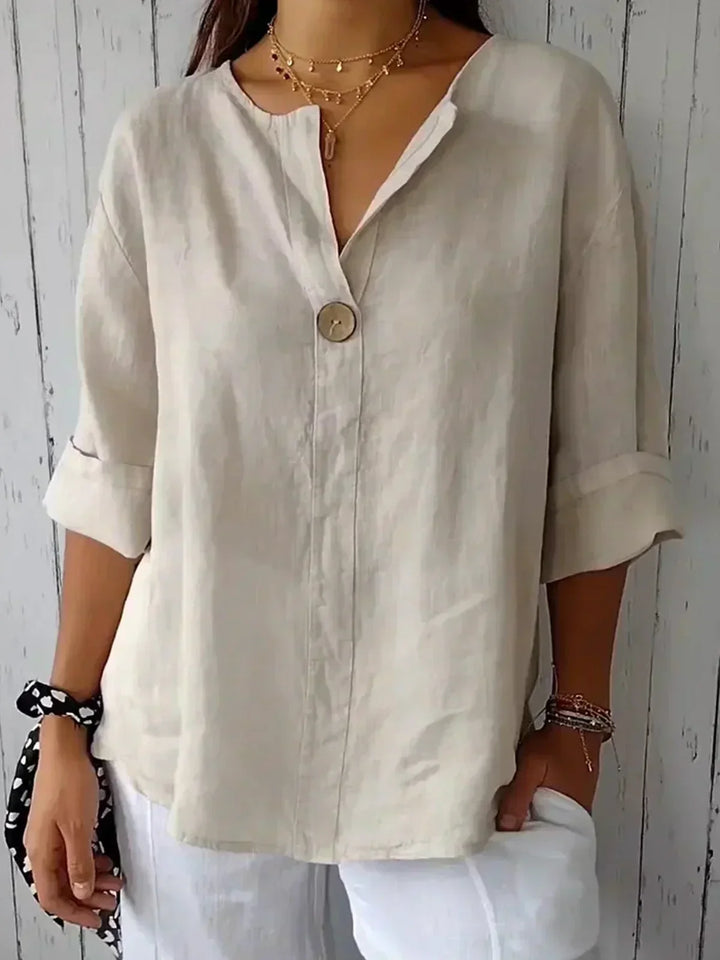 Stefania | Votre blouse à décolleté en V pour une élégance décontractée