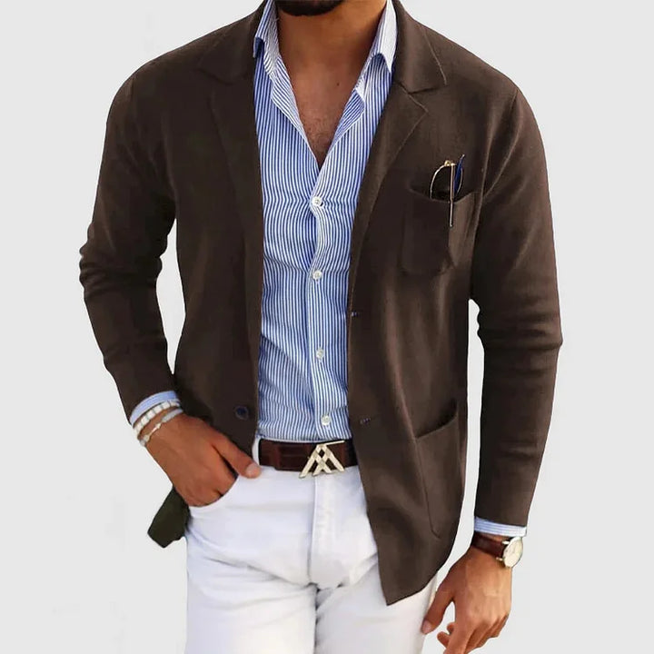 ROSSI ROMA | Blazer Masculin de Luxe en Tissu Doux