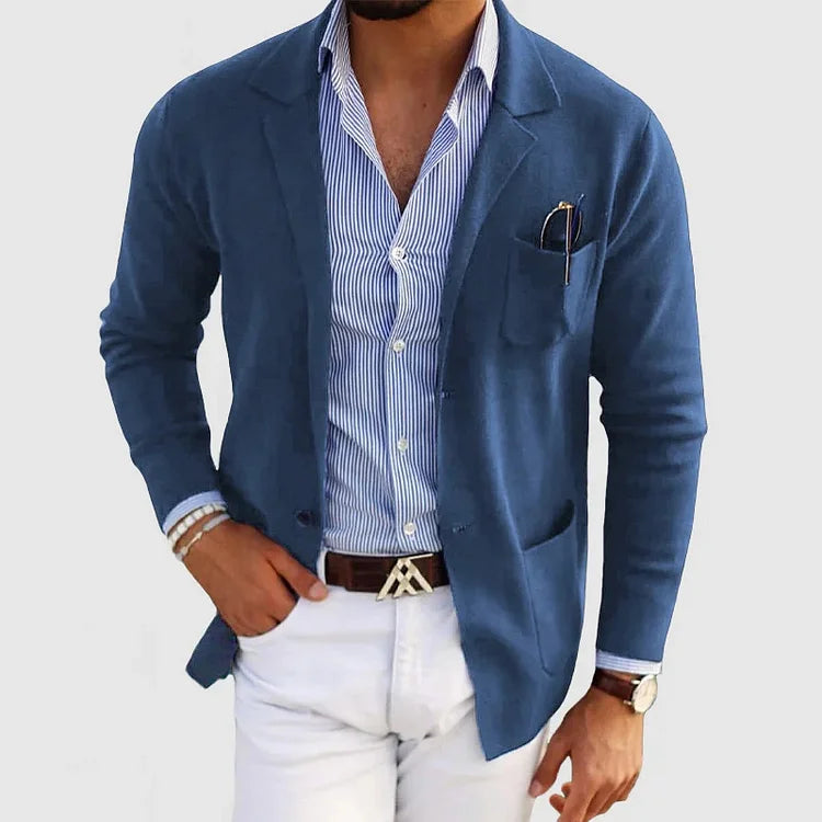 ROSSI ROMA | Blazer Masculin de Luxe en Tissu Doux