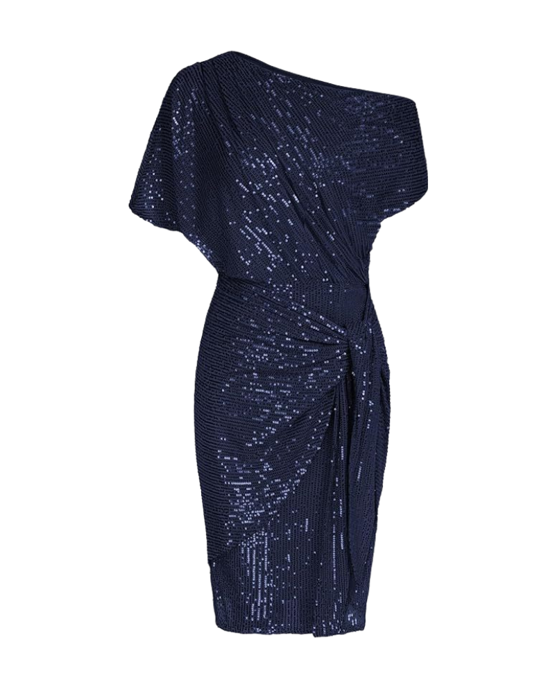 Klaudia | Robe à Une Épaule avec Paillettes pour Fête