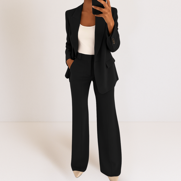 Leonia | Ensemble ajusté de blazer et pantalon