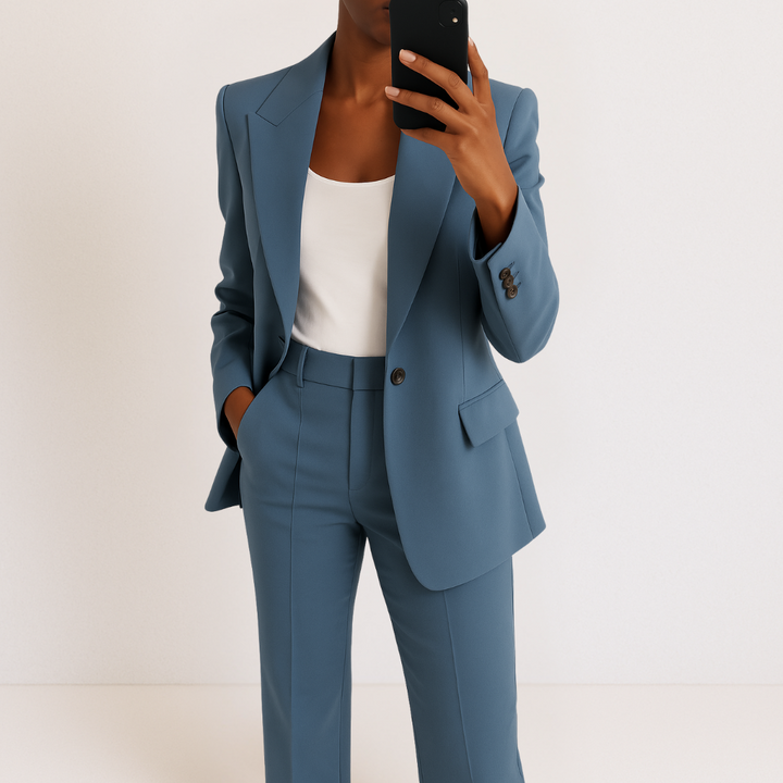 Leonia | Ensemble ajusté de blazer et pantalon