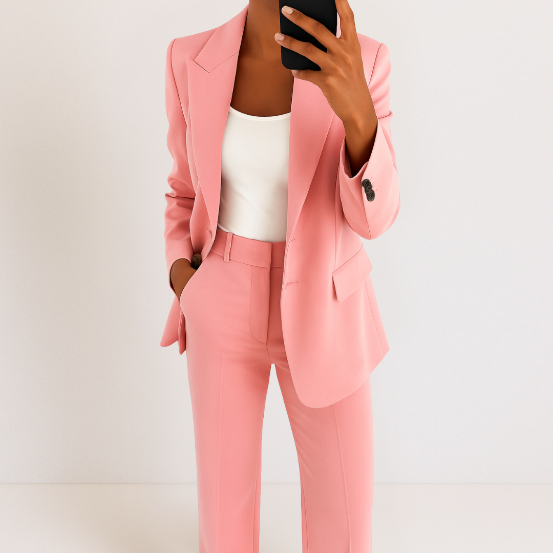 Leonia | Ensemble ajusté de blazer et pantalon