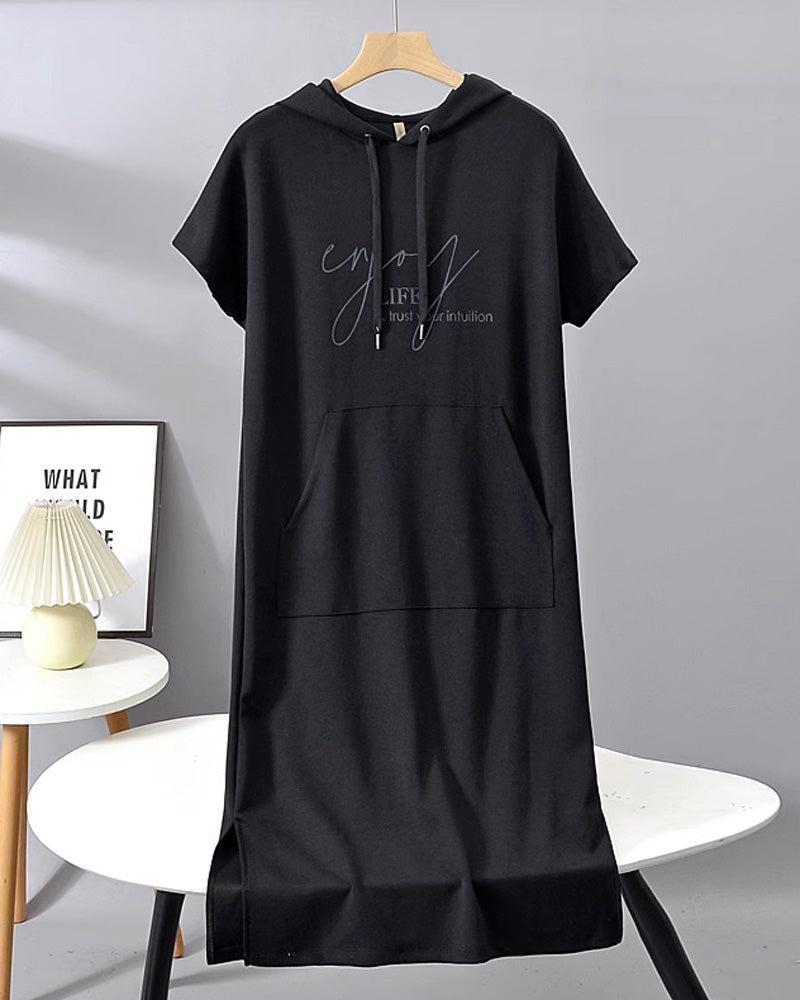 Saskia | Robe décontractée avec capuche