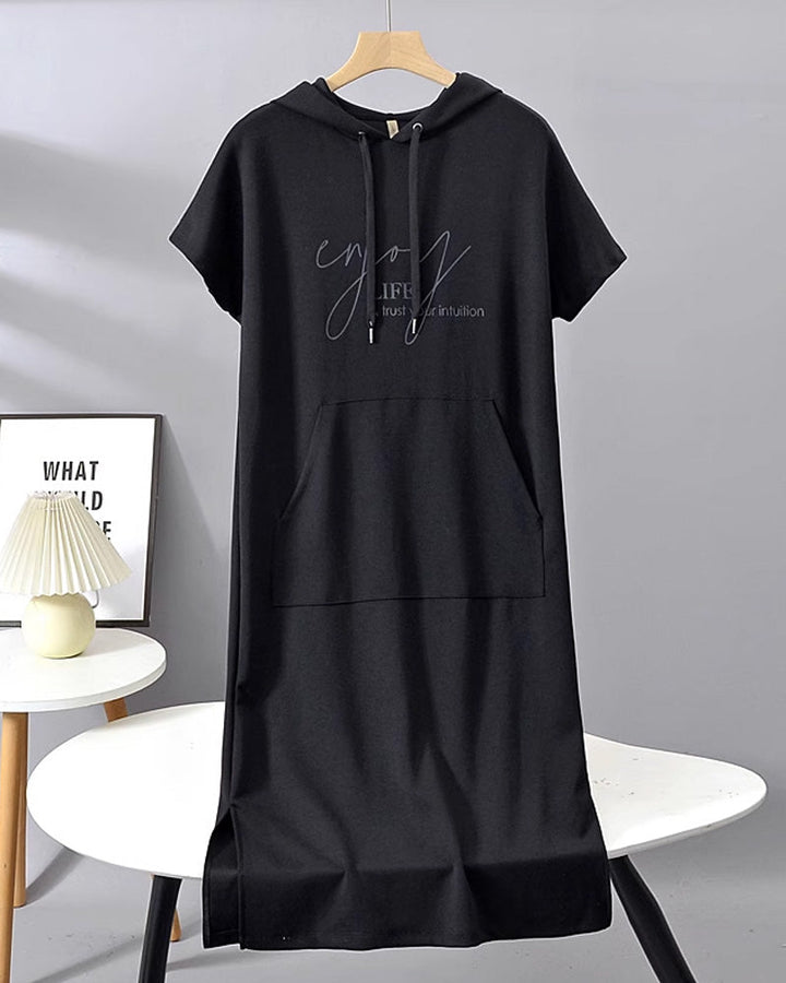 Saskia | Robe décontractée avec capuche