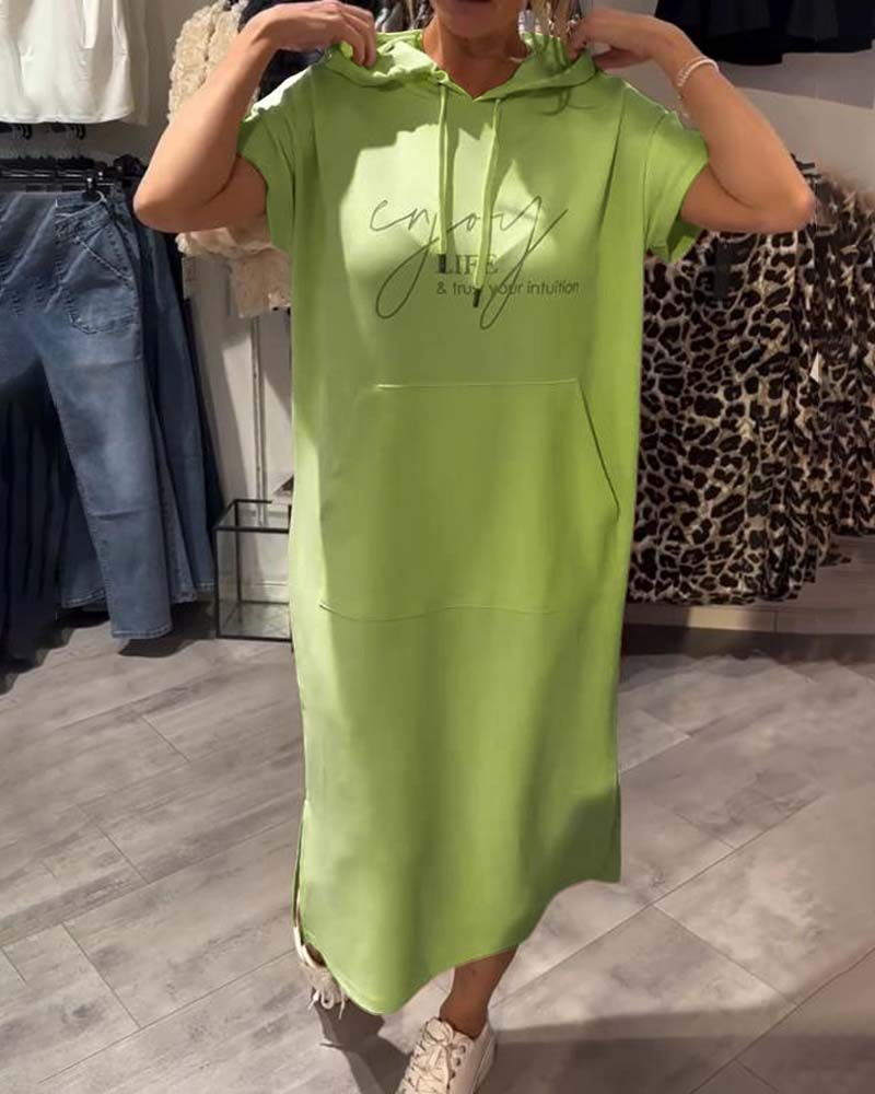 Saskia | Robe décontractée avec capuche