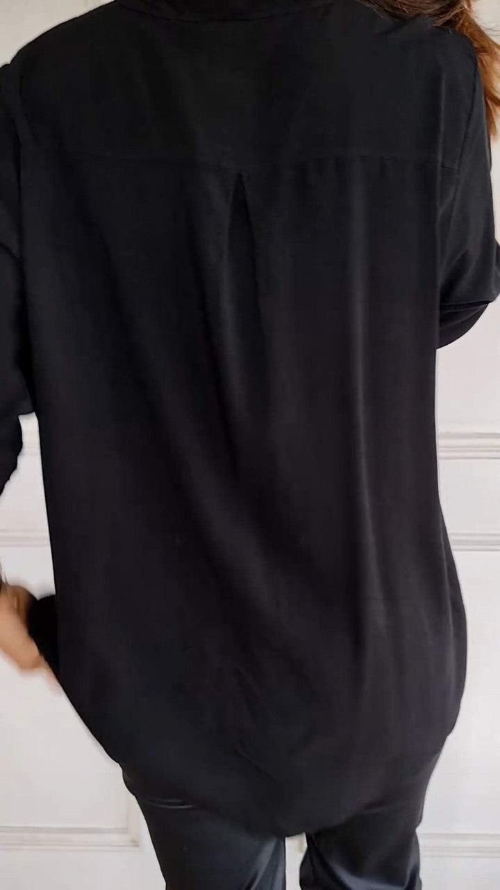 Stefania | Chemise quotidienne avec poche en sequins