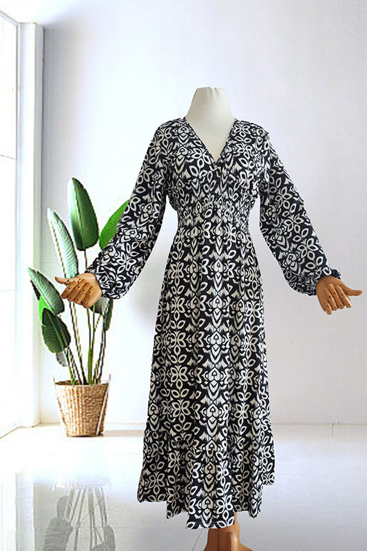Robe Maxi Aérée – Prairie Corail