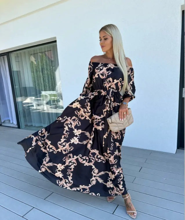 Karolina | Coastal Bloom Robe maxi