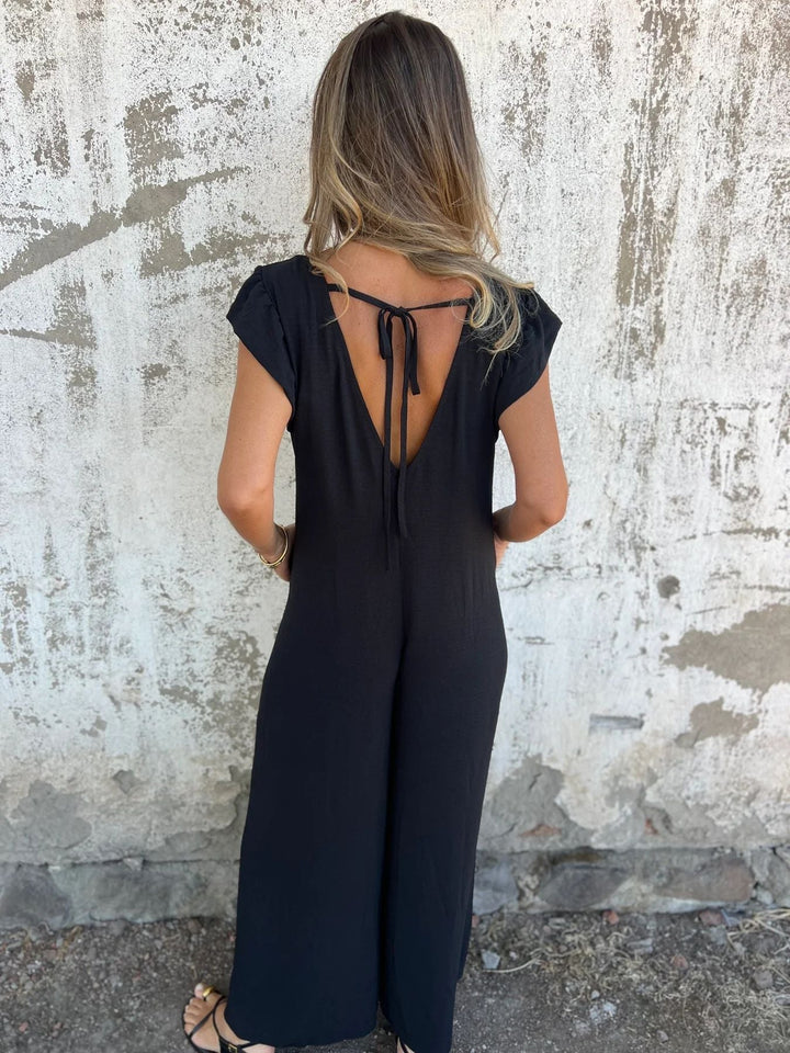 Karolina – Combinaison avec Décolleté et Motif Léopard