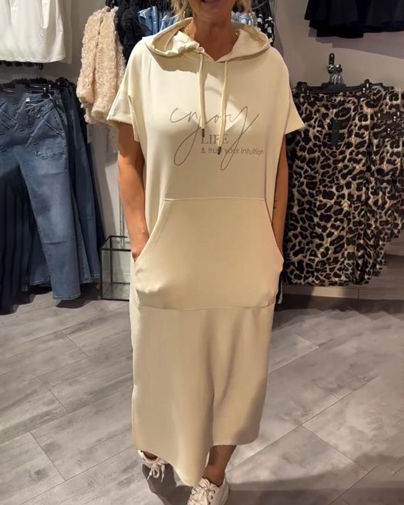 Saskia | Robe décontractée avec capuche