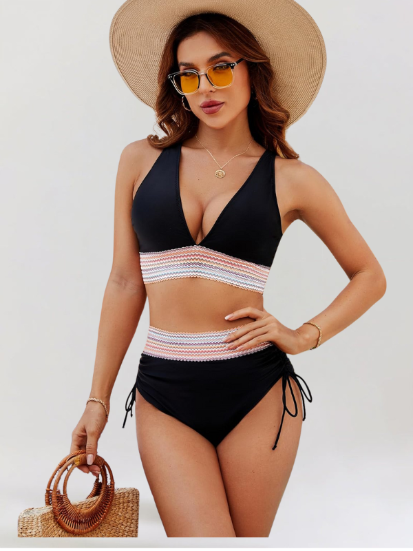 Lidia – Ensemble de Bikini avec Contrôle du Ventre et Taille Haute