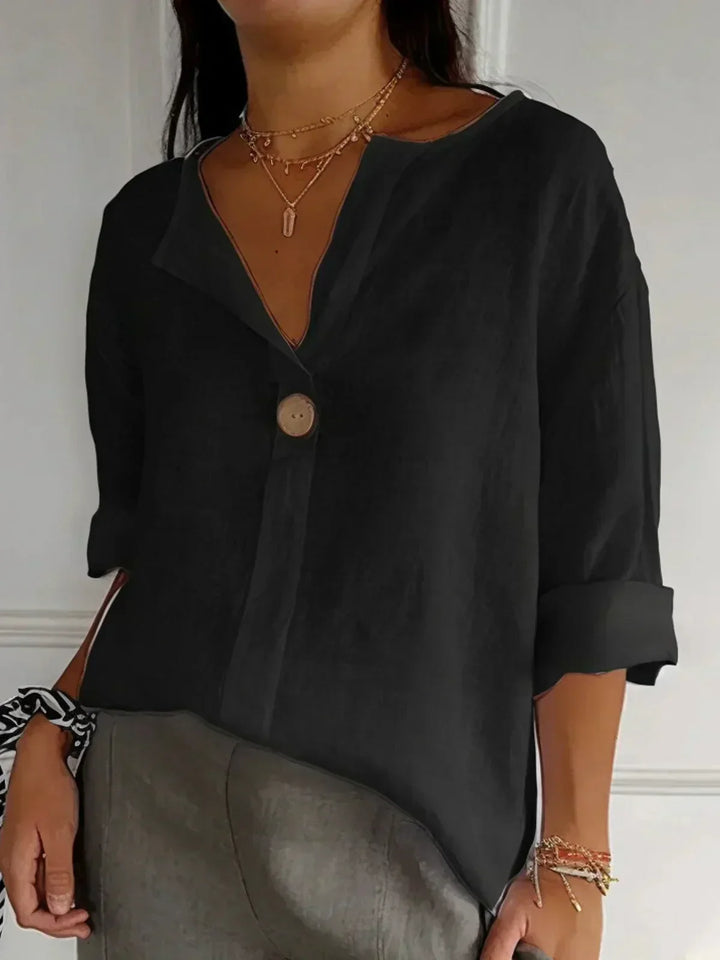 Stefania | Votre blouse à décolleté en V pour une élégance décontractée