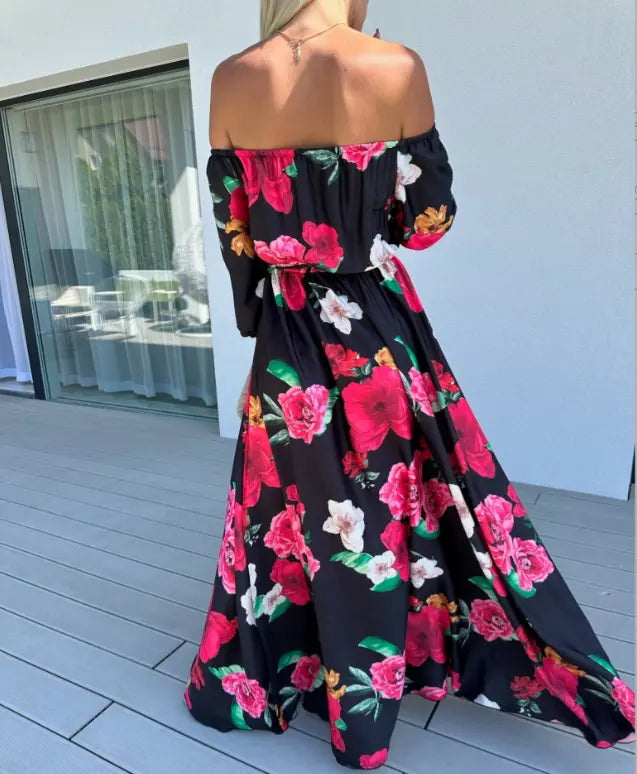 Karolina | Coastal Bloom Robe maxi