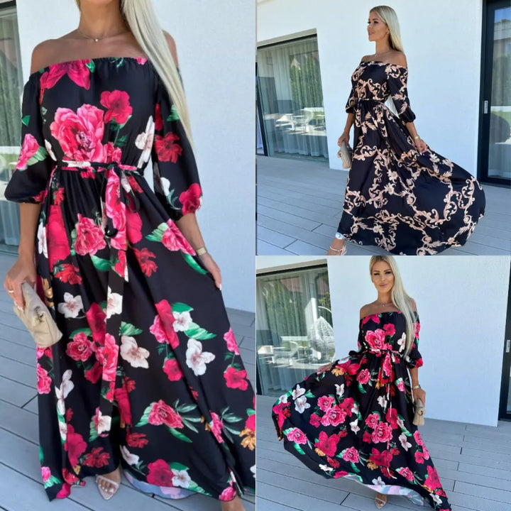 Karolina | Coastal Bloom Robe maxi