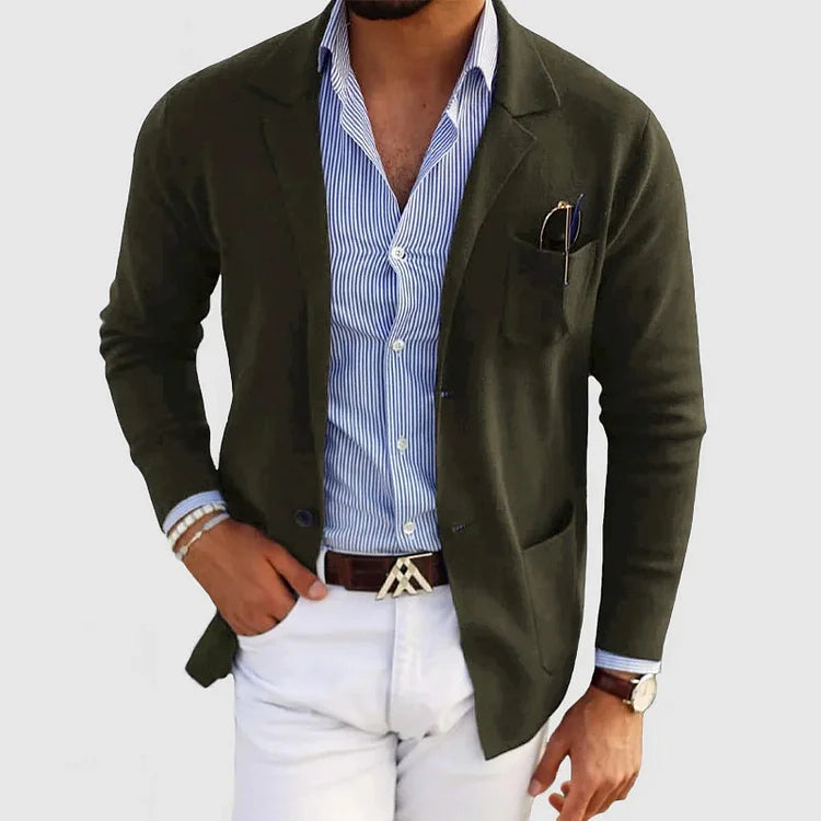 ROSSI ROMA | Blazer Masculin de Luxe en Tissu Doux