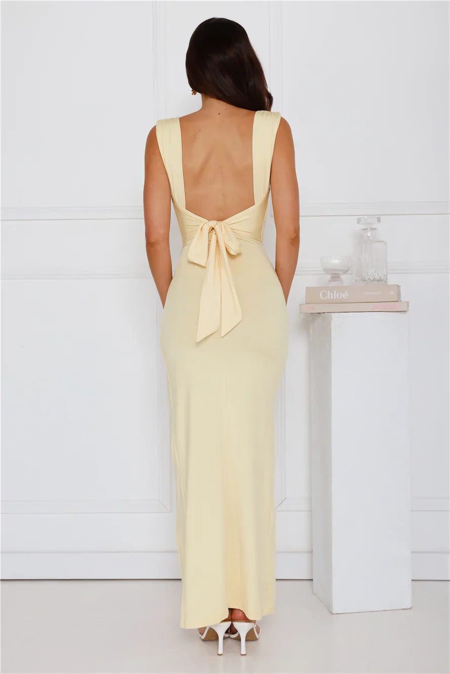 Zofia | Robe maxi avec fente à l'avant