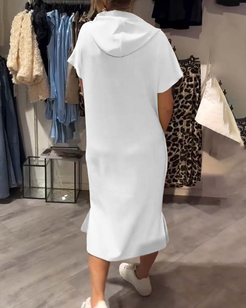 Saskia | Robe décontractée avec capuche