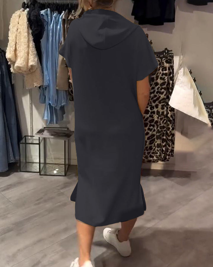 Saskia | Robe décontractée avec capuche