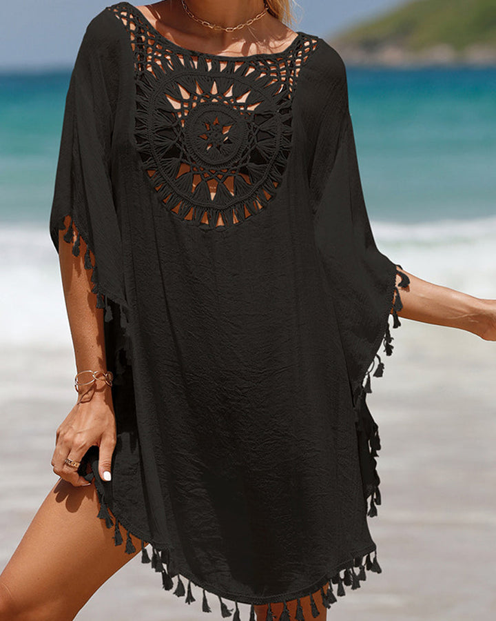 Irmina - Couverture de plage avec pompons