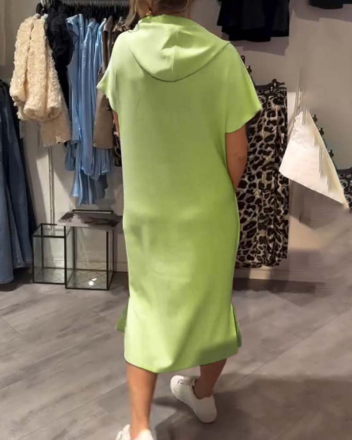 Saskia | Robe décontractée avec capuche