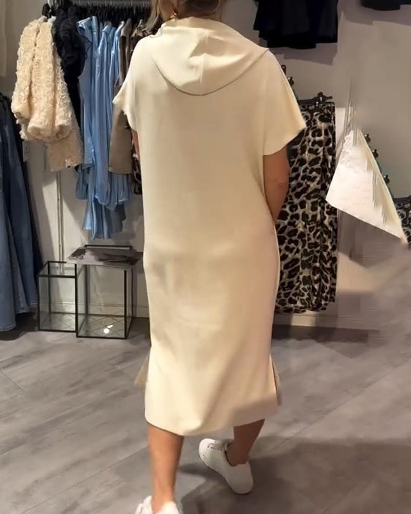 Saskia | Robe décontractée avec capuche