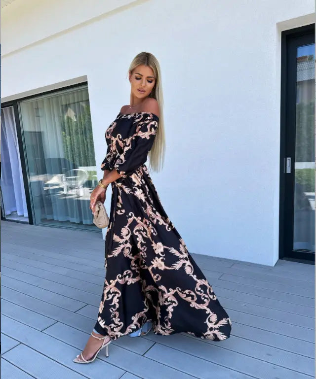 Karolina | Coastal Bloom Robe maxi