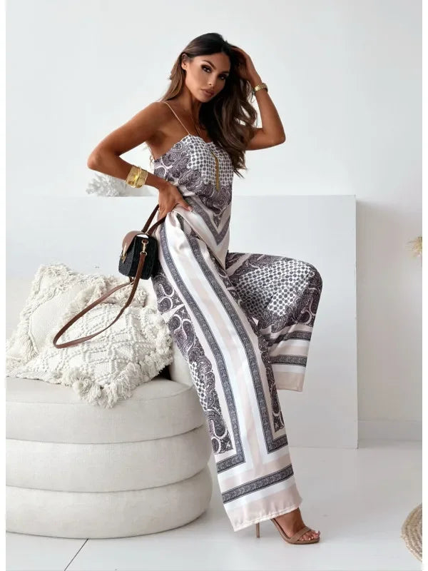 Lena – Ensemble Bicolore Stylé avec Liens