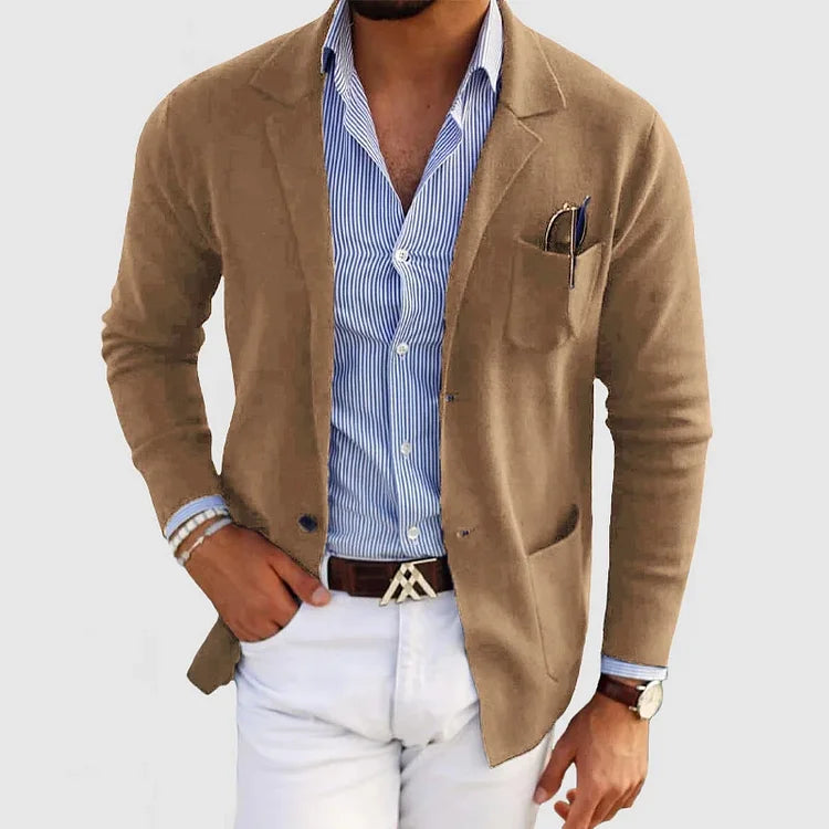 ROSSI ROMA | Blazer Masculin de Luxe en Tissu Doux