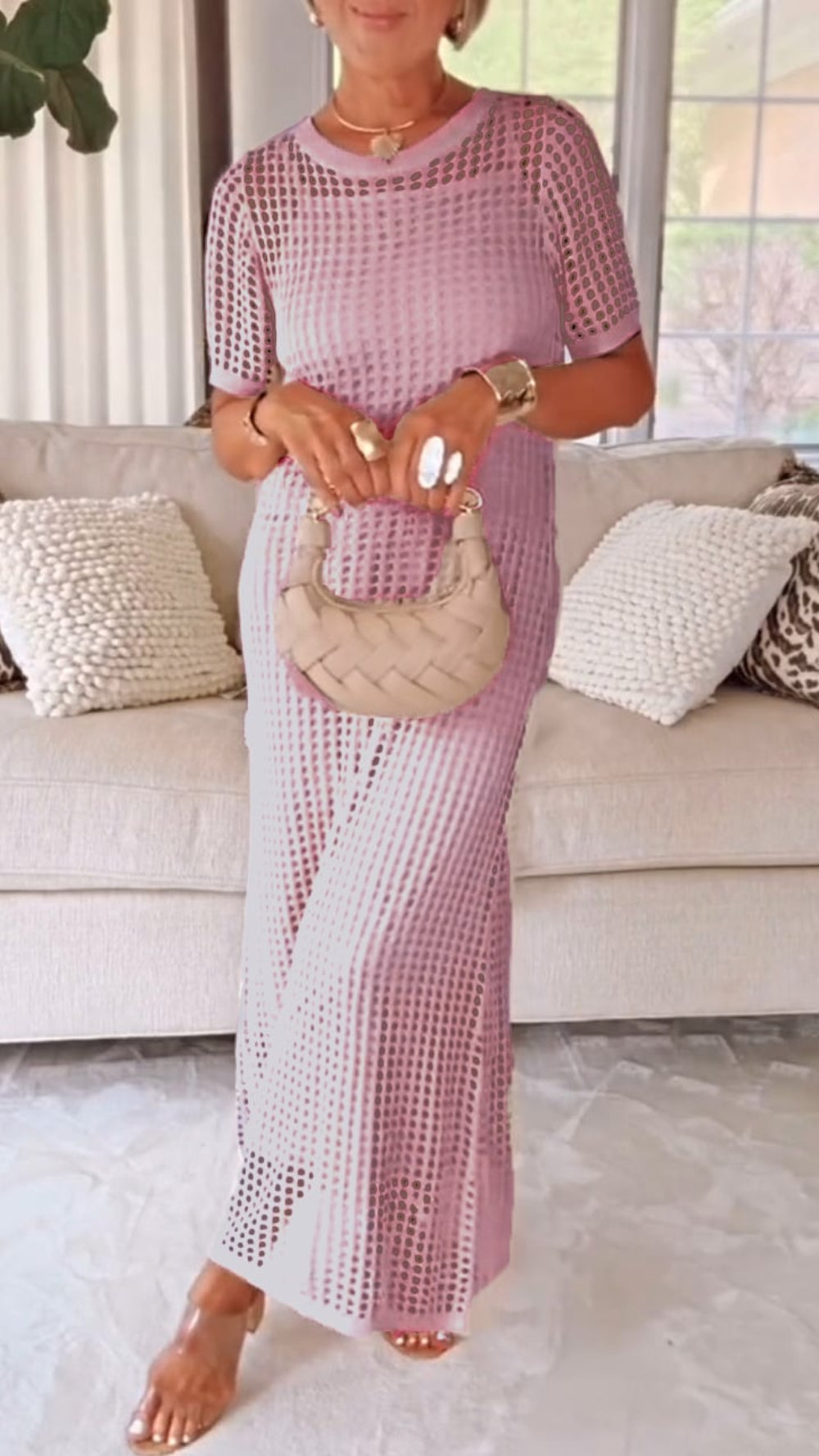 Chloé – Ensemble Élégant à Col Rond