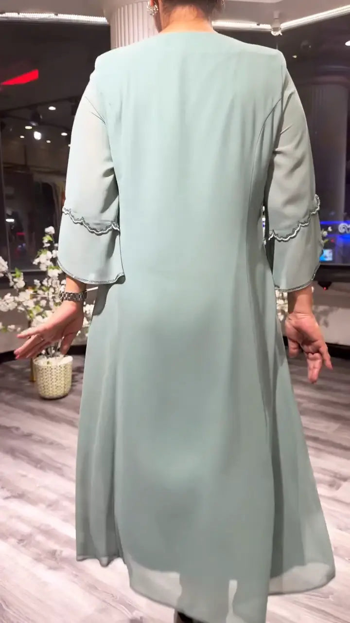Marzenna | Robe midi – Murmure d'Élégance