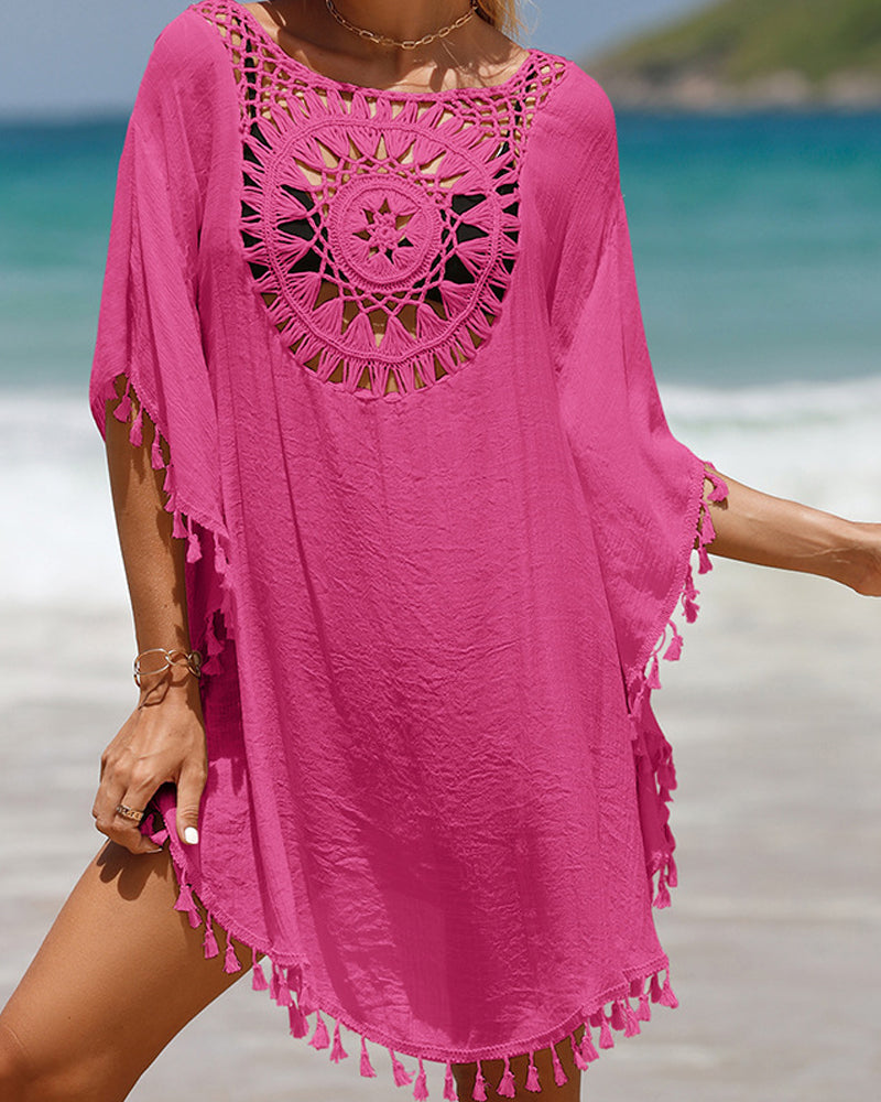 Irmina - Couverture de plage avec pompons