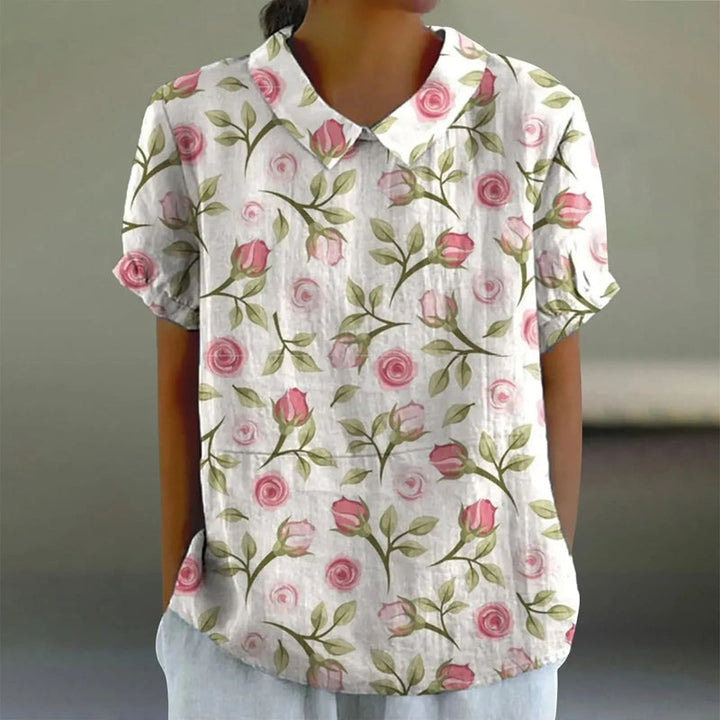 Aleksandra | Blouse à fleurs vintage