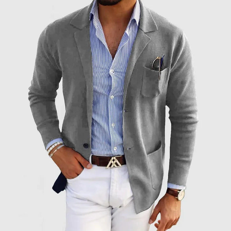 ROSSI ROMA | Blazer Masculin de Luxe en Tissu Doux