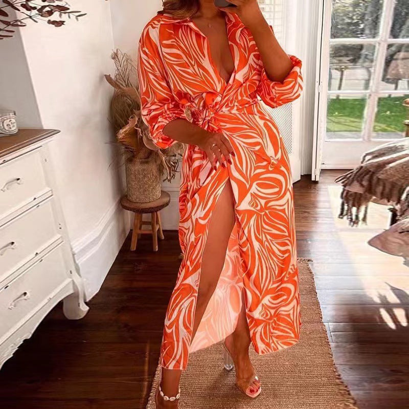 Weronika | Robe portefeuille à motifs