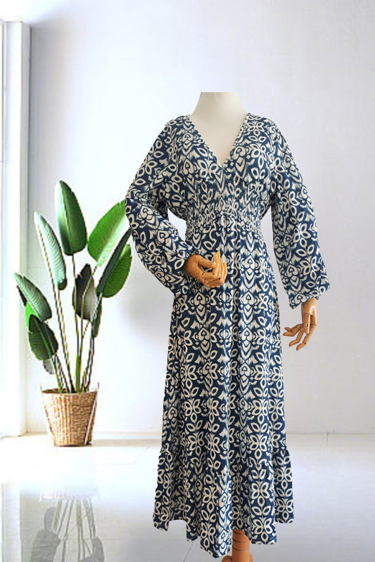 Robe Maxi Aérée – Prairie Corail