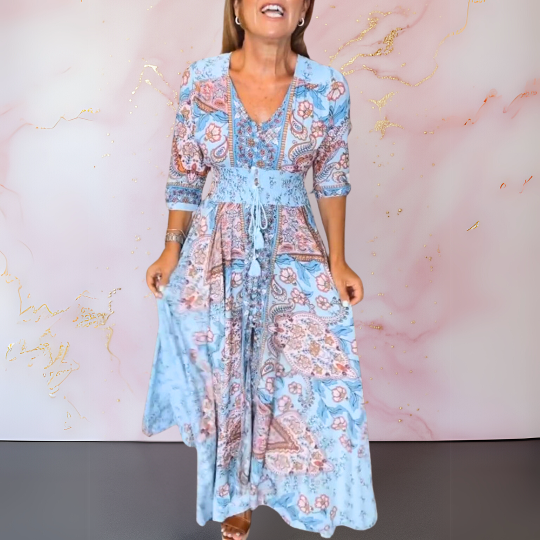 Genowefa | Maxi Robe Boho dans un Style Élégant