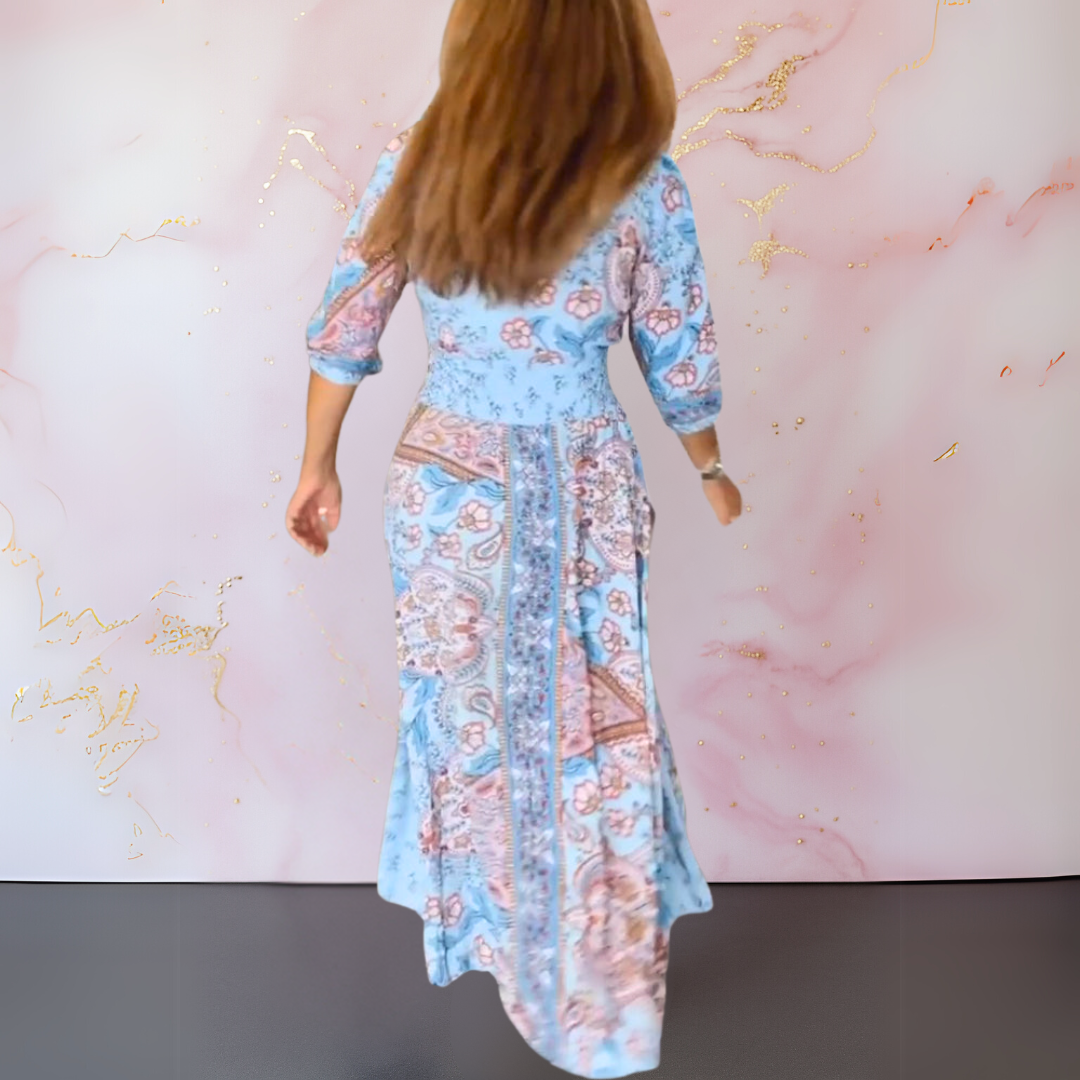 Genowefa | Maxi Robe Boho dans un Style Élégant