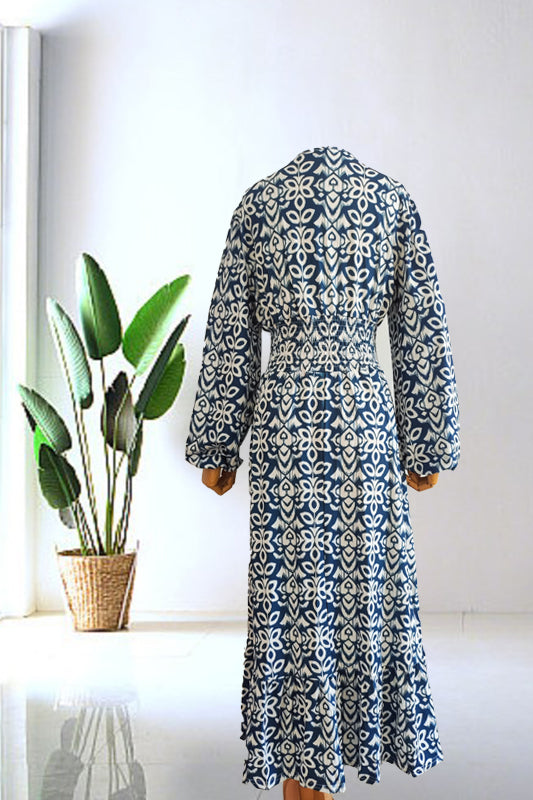 Robe Maxi Aérée – Prairie Corail