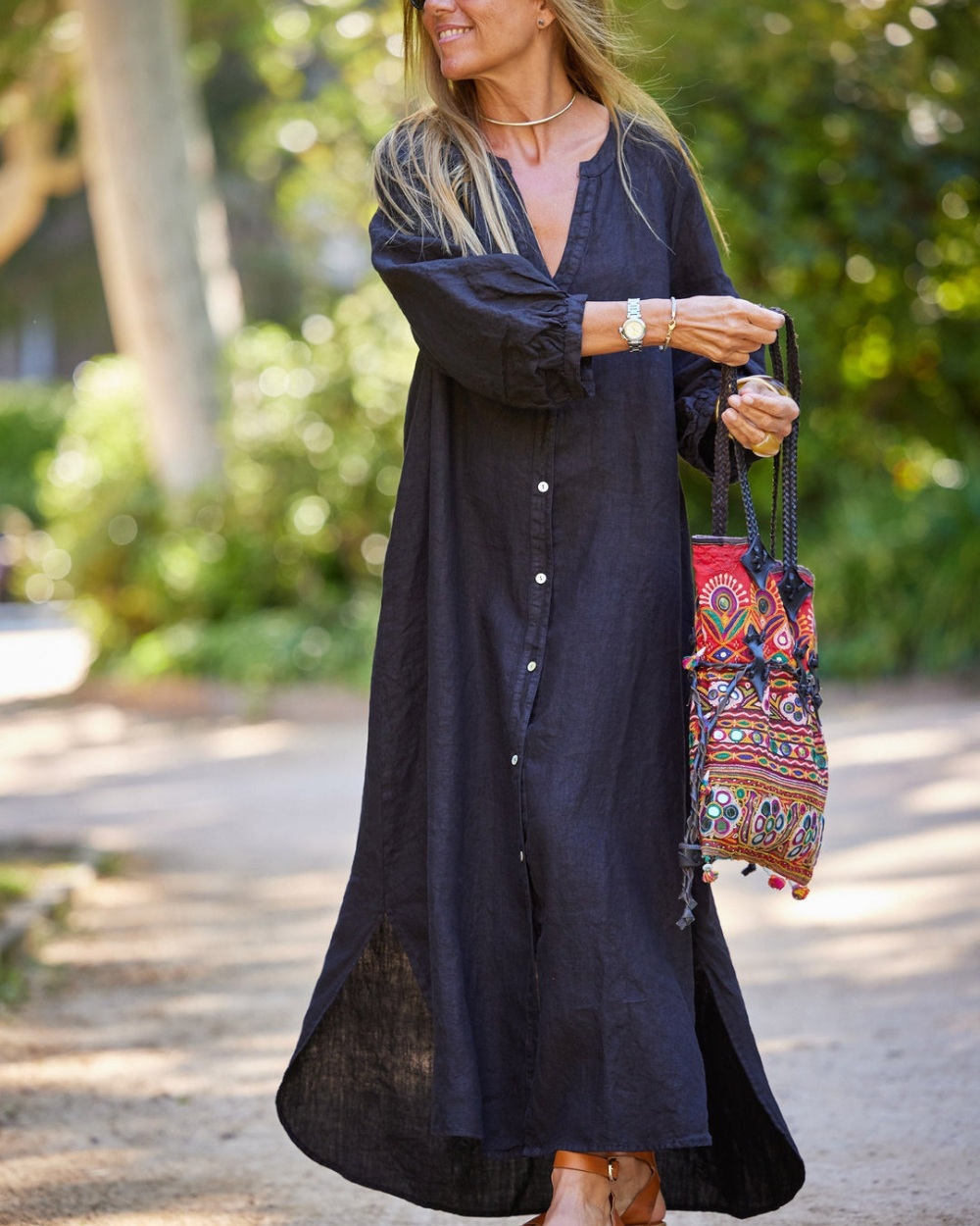 Romina – Robe à Manches Longues