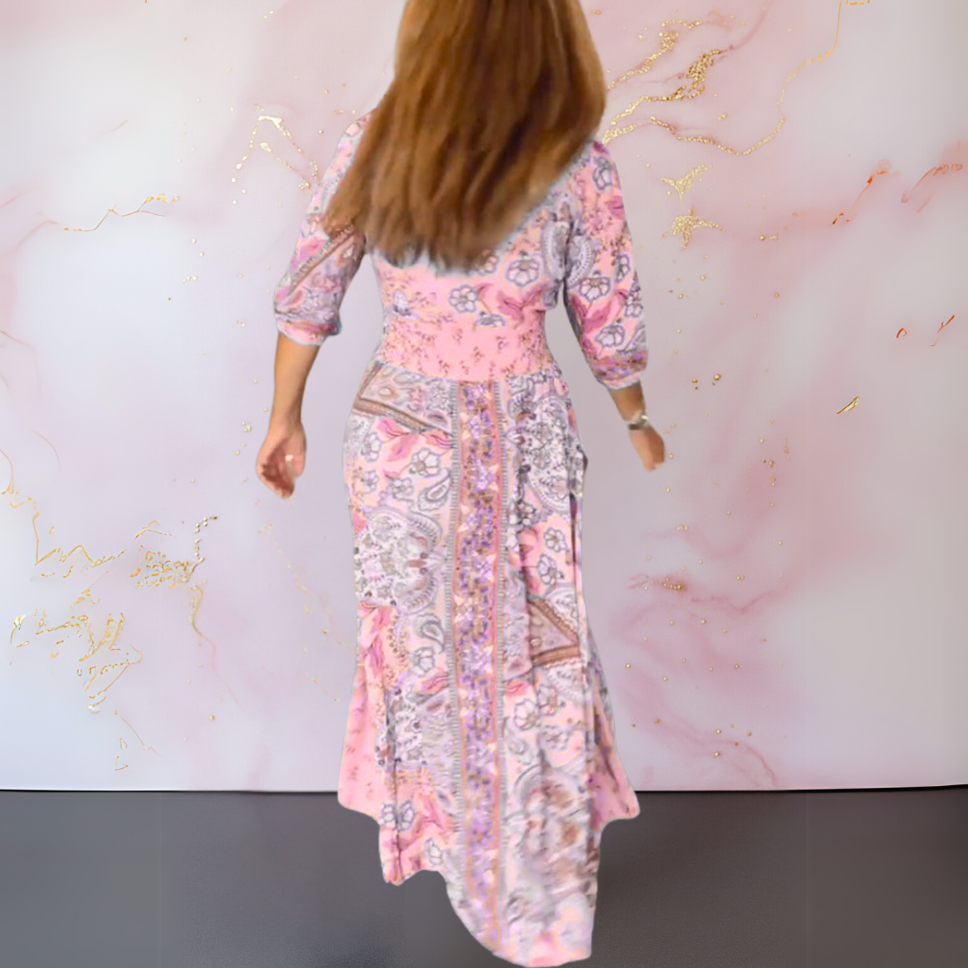 Genowefa | Maxi Robe Boho dans un Style Élégant