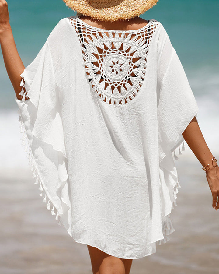 Irmina - Couverture de plage avec pompons