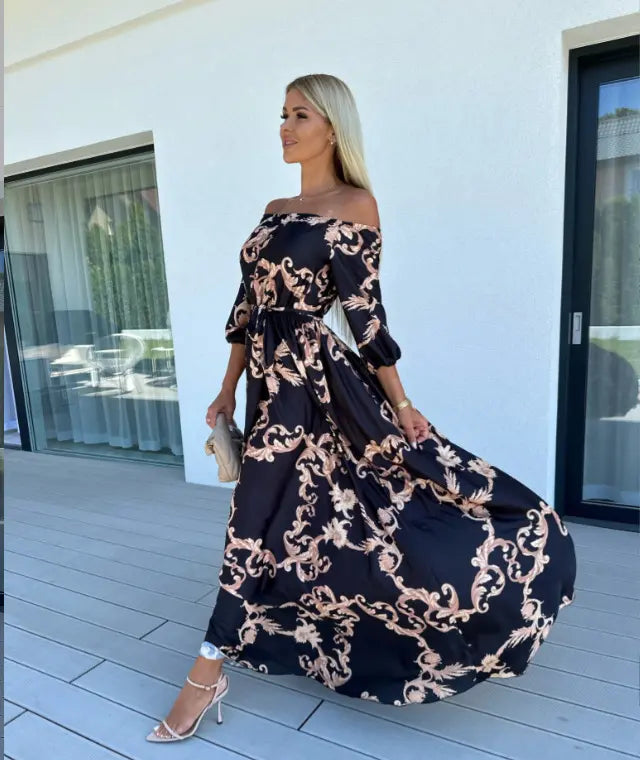 Karolina | Coastal Bloom Robe maxi