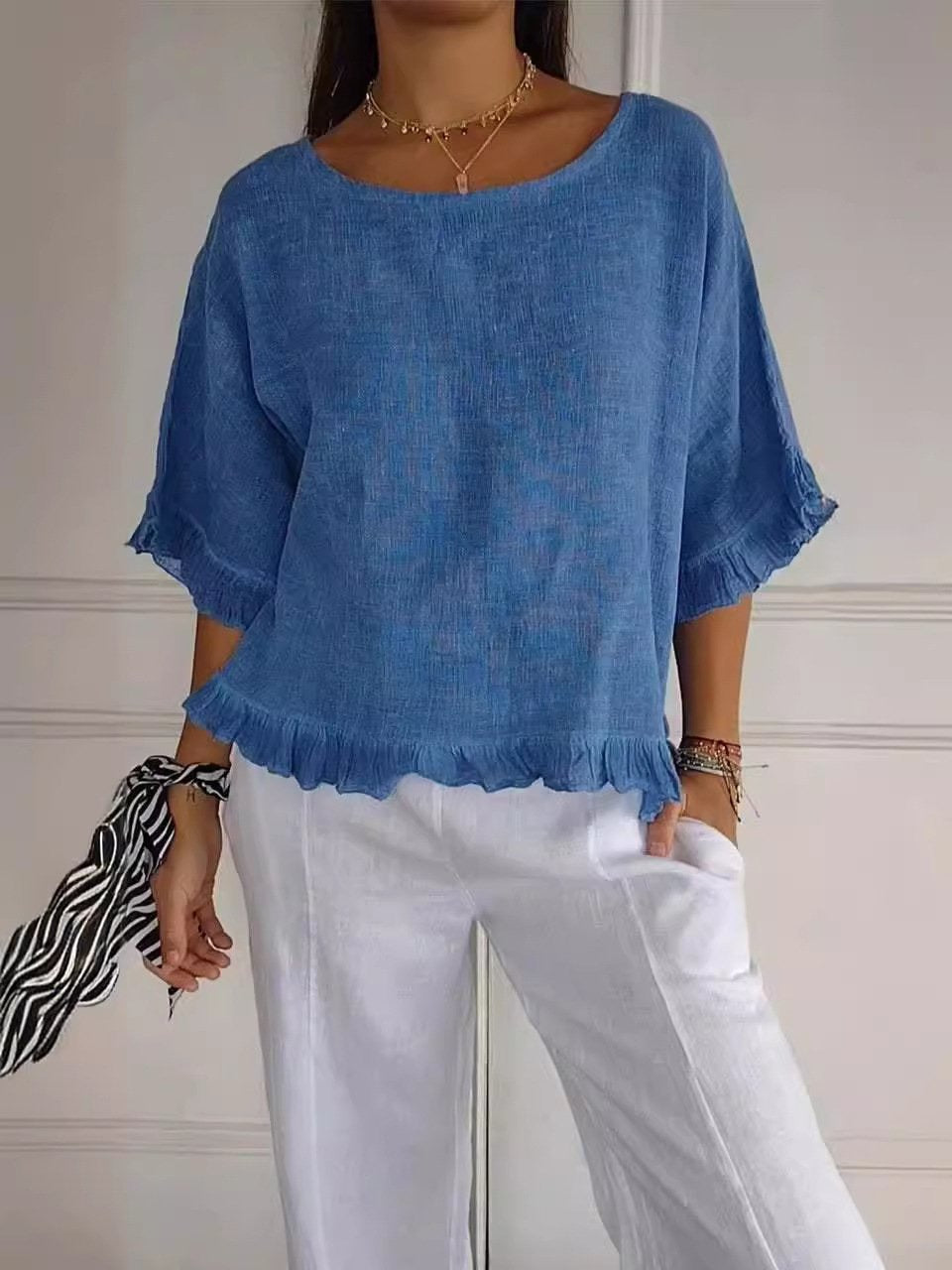 Stefania | Blouse à volants – Conçue pour flotter avec vous