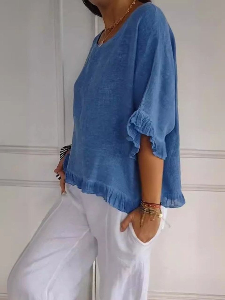 Stefania | Blouse à volants – Conçue pour flotter avec vous