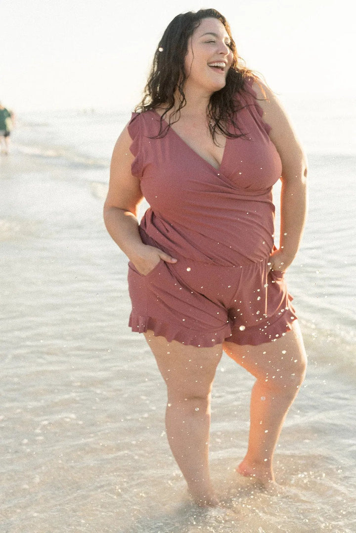 Agnieszka – Maillot de bain avec volants et soutien-gorge
