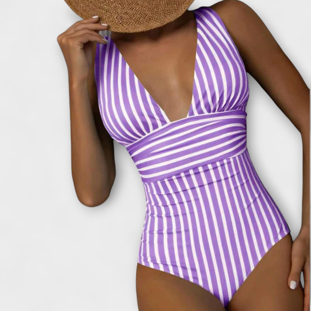 Jowita - Maillot de bain une pièce à rayures