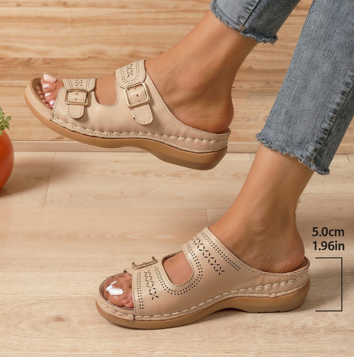 Linda – Sandales Orthopédiques Ultra Confortables à Enfiler avec Semelle de Soutien